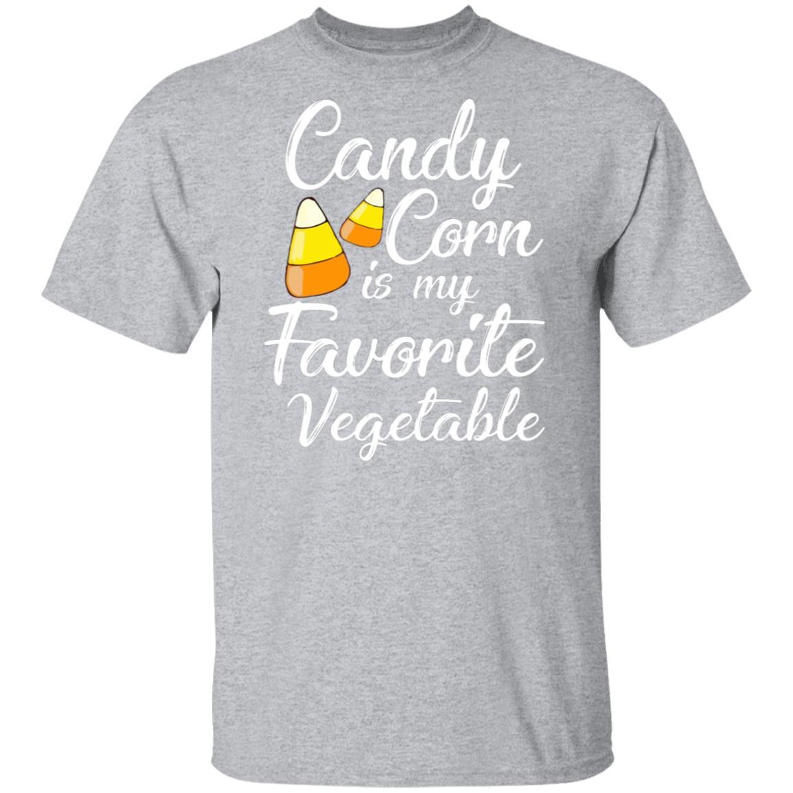 Candy Corn Is My Favorite Vegetable Halloween Costume Party-T-Shirt & Hoodie-Classic T-Shirt-Sport Grey