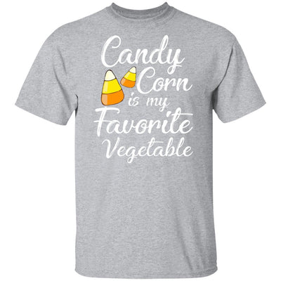 Candy Corn Is My Favorite Vegetable Halloween Costume Party-T-Shirt & Hoodie-Classic T-Shirt-Sport Grey