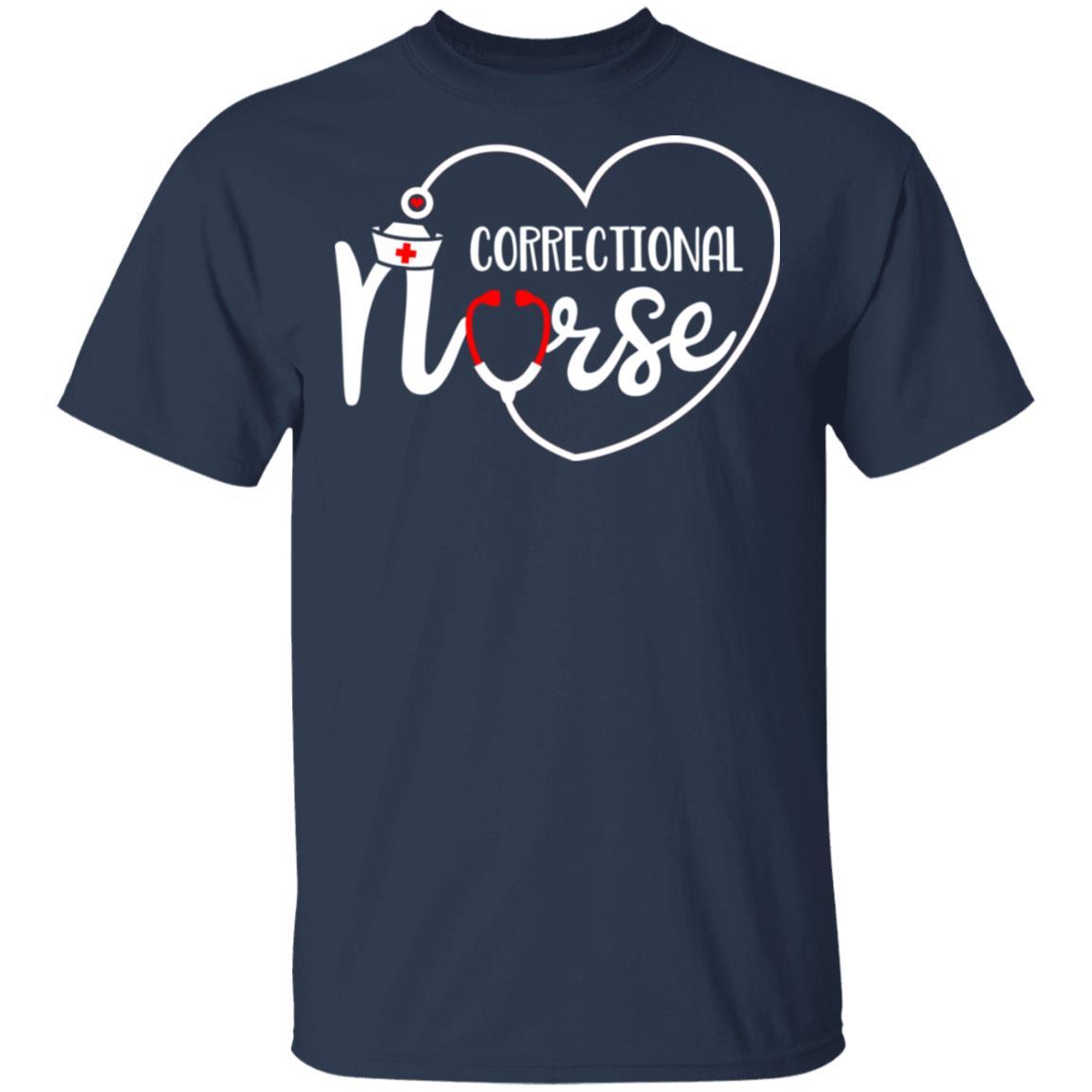 Correctional Nurse Nursing Gifts-T-Shirt & Hoodie-Classic T-Shirt-Navy