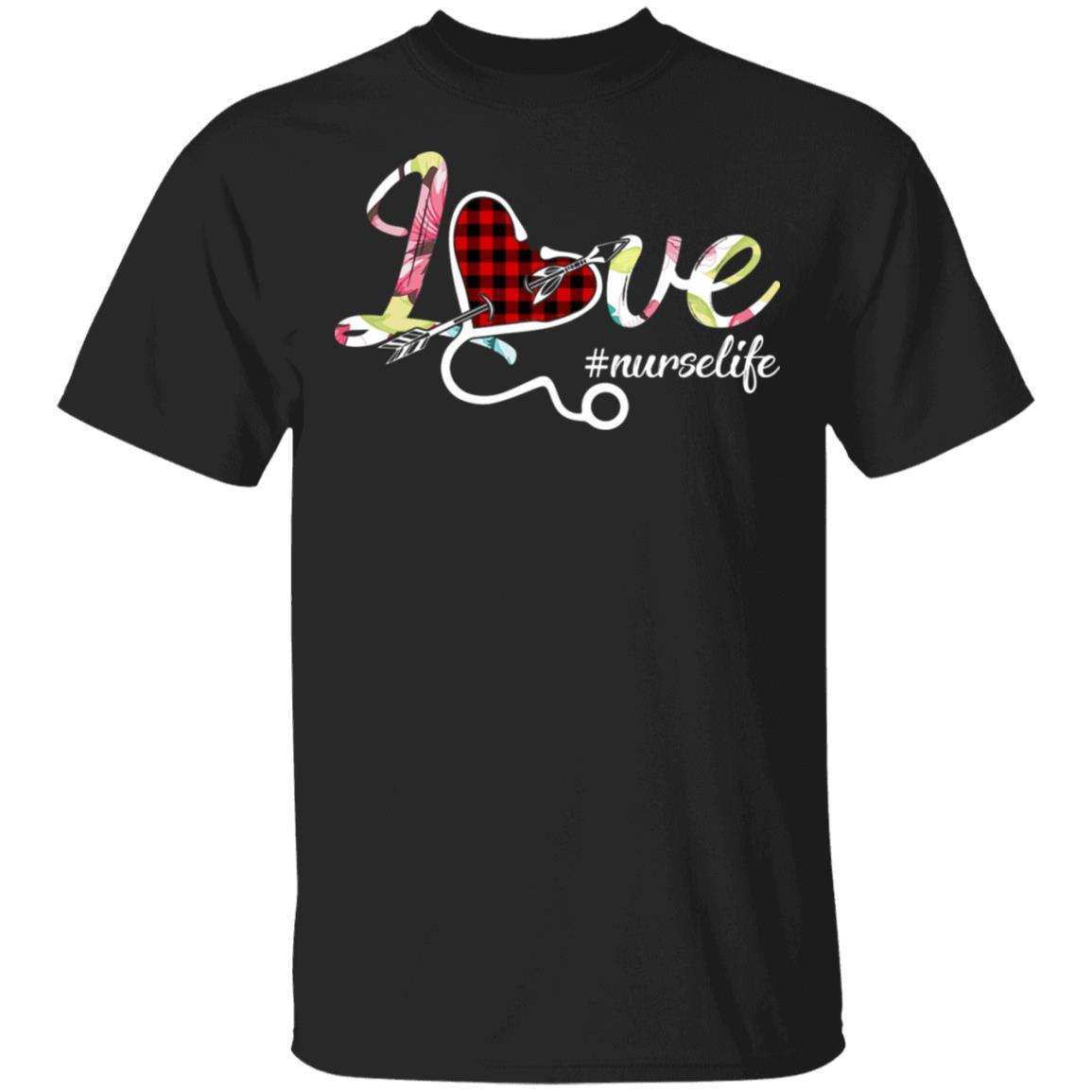 Funny Nurse Life Love Nursing Birthday Gift Idea-T-Shirt & Tank Top-Classic T-Shirt-Black