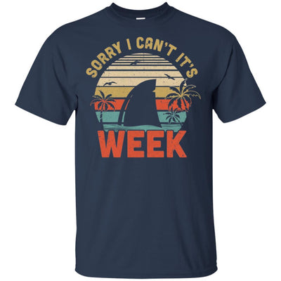 Vintage Sorry I Can't For Shark Lover-T-Shirt & Hoodie-Classic T-Shirt-Navy