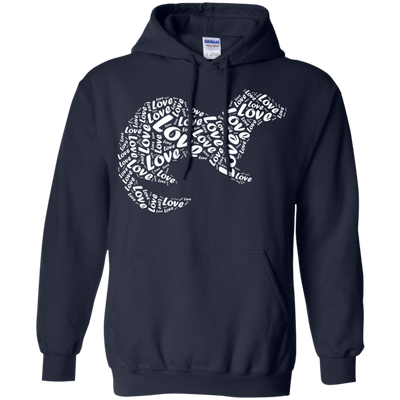 I Love Ferret-T-Shirt & Hoodie-Pullover Hoodie-Navy