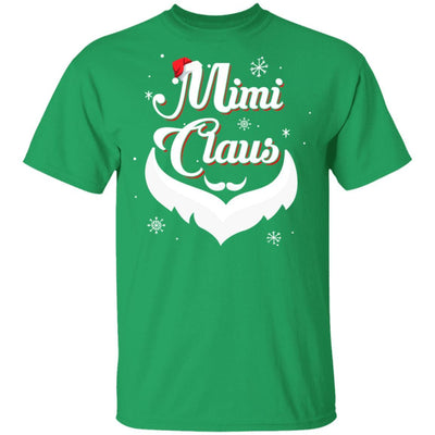 Santa Beard Matching Christmas Pajamas Mimi Claus-T-Shirt & Sweatshirt-Classic T-Shirt-Irish Green