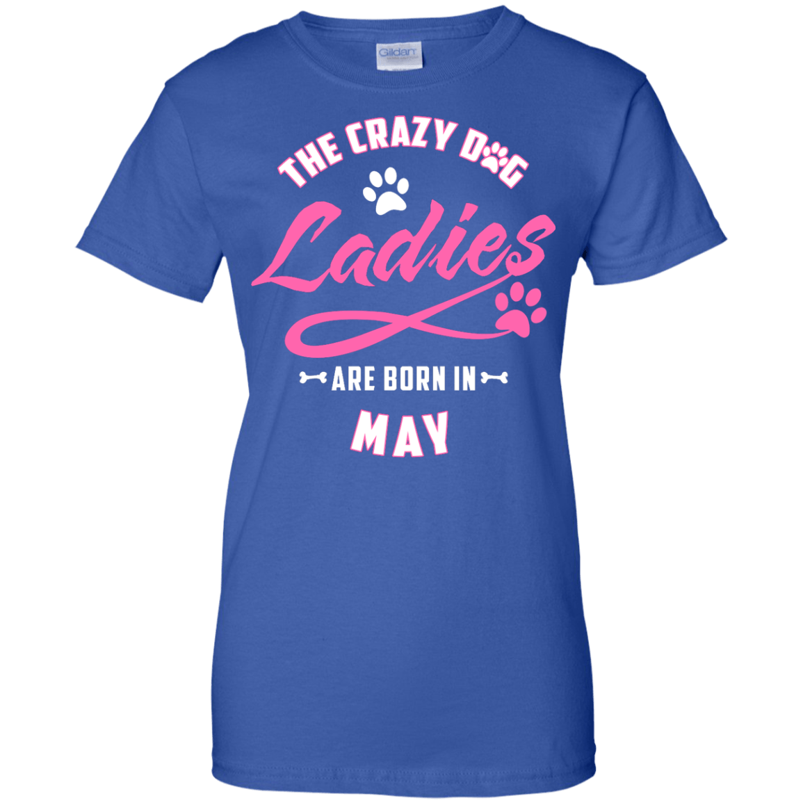 The Crazy Dog Ladies Are Born In May-T-Shirt & Hoodie-Women's T-Shirt-Royal