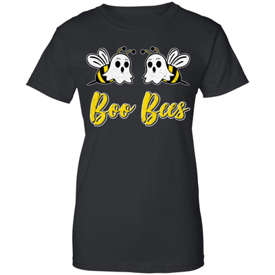 Boo Bees Couple Halloween Costume Funny Bee Ghost-T-Shirt & Tank Top-Women's T-Shirt-Black