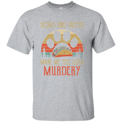Dogs And Tacos Make Me Feel Less Murdery-T-Shirt & Hoodie-Classic T-Shirt-Sport Grey