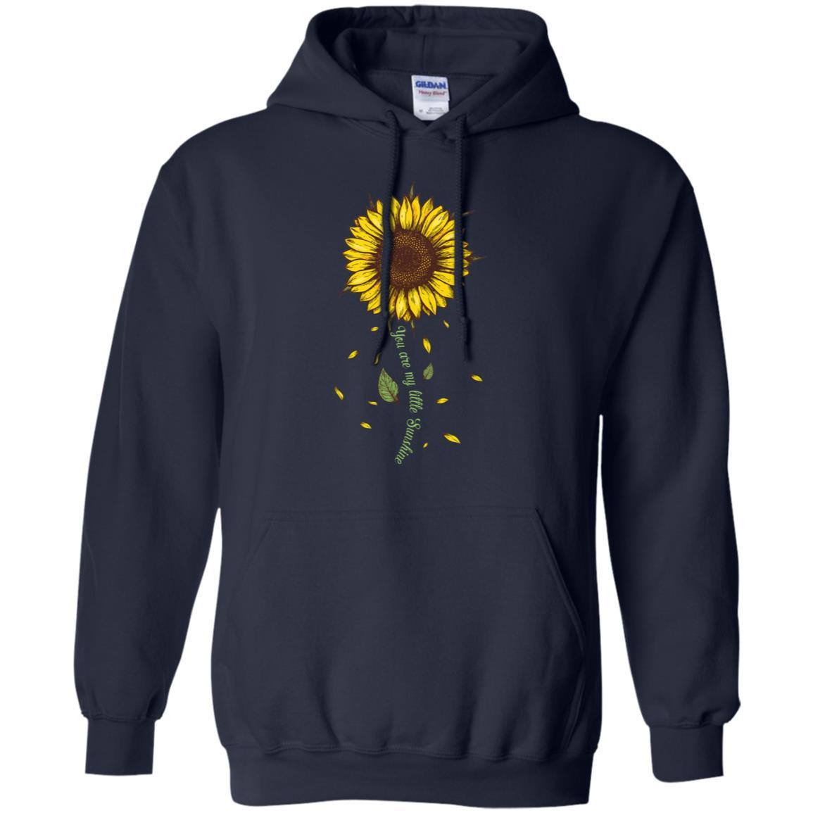 You Are My Little Sunshine Sunflower-T-Shirt & Hoodie-Pullover Hoodie-Navy