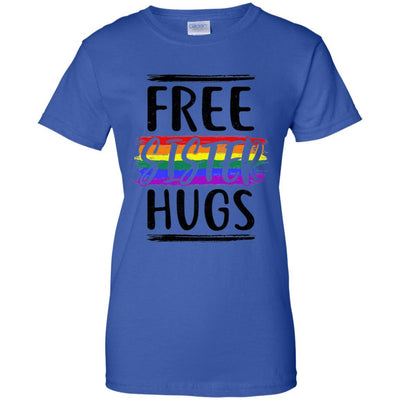 Free Sister Hugs Rainbow heart LGBT Pride Month-T-Shirt & Hoodie-Women's T-Shirt-Royal