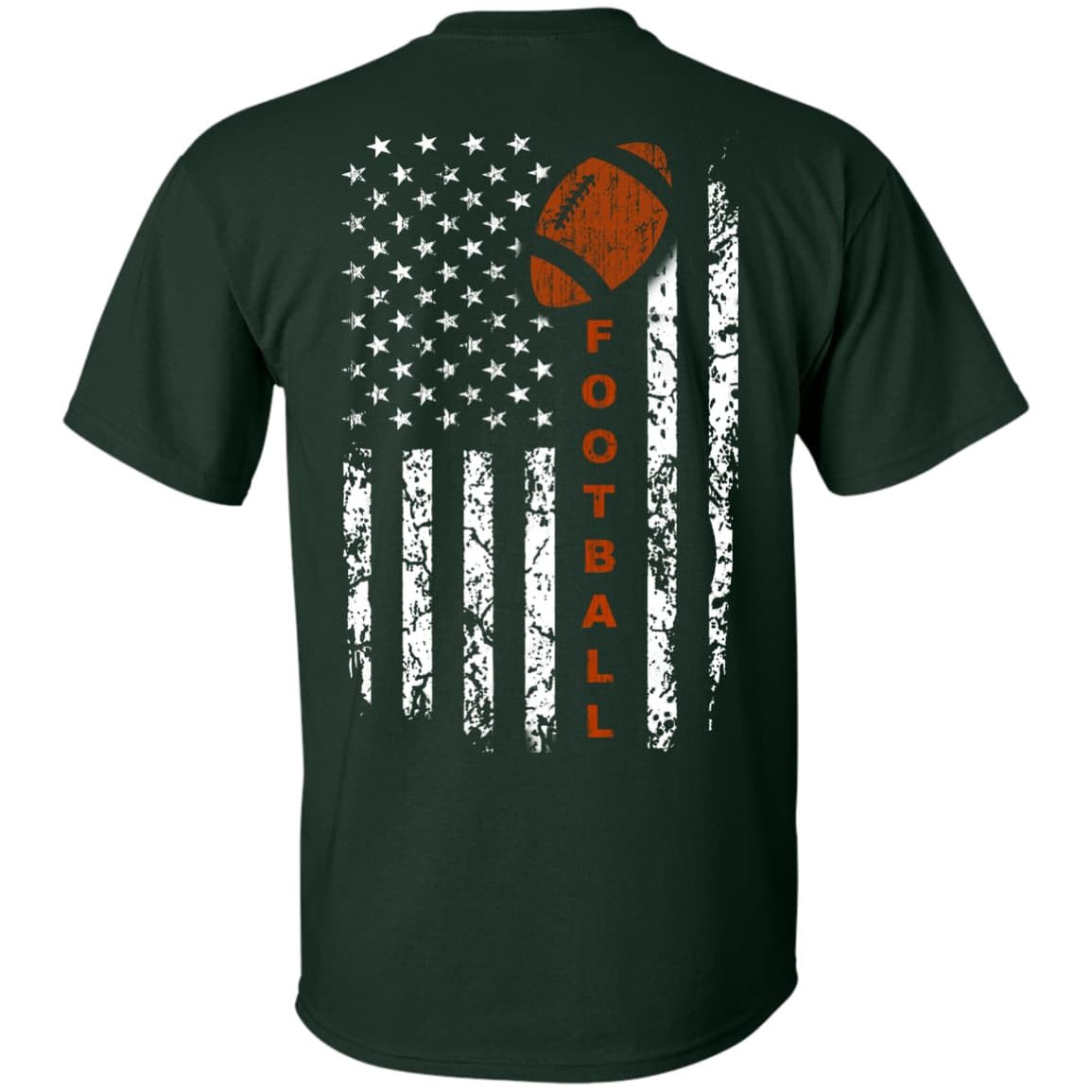 American Football Flag-T-Shirt & Hoodie-Classic T-Shirt-Forest Green