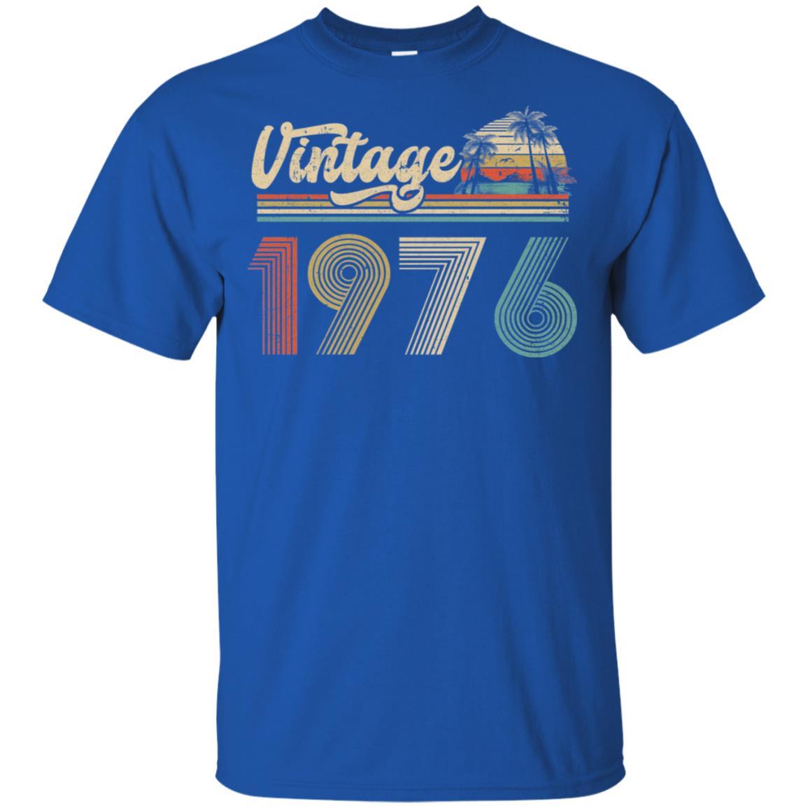 45th Birthday Gift Vintage 1976 Classic-T-Shirt & Hoodie-Classic T-Shirt-Royal