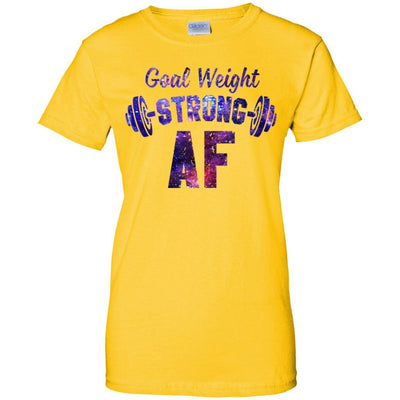 Goal Weight Strong AF-T-Shirt & Tank Top-Women's T-Shirt-Daisy