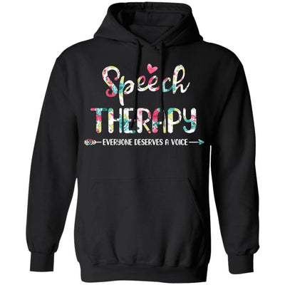 Speech Therapy Language Pathologist Gift Girl-T-Shirt & Hoodie-Pullover Hoodie-Black
