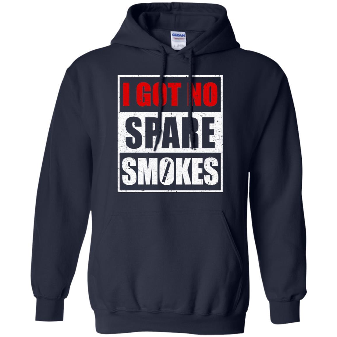 Funny I Got No Spare Smokes-T-Shirt & Hoodie-Pullover Hoodie-Navy