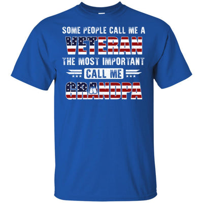 Some People Call Me A Veteran Grandpa Fathers Day Gifts-T-Shirt & Hoodie-Classic T-Shirt-Royal