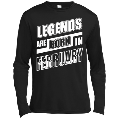 Legends are born in FEBRUARY-T-Shirt & Hoodie-Long Sleeve T-Shirt-Black