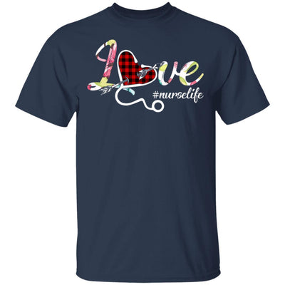 Funny Nurse Life Love Nursing Birthday Gift Idea-T-Shirt & Tank Top-Classic T-Shirt-Navy