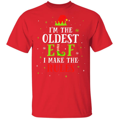 I'm The Oldest Elf Family Matching Funny Christmas Gift-T-Shirt & Sweatshirt-Classic T-Shirt-Red