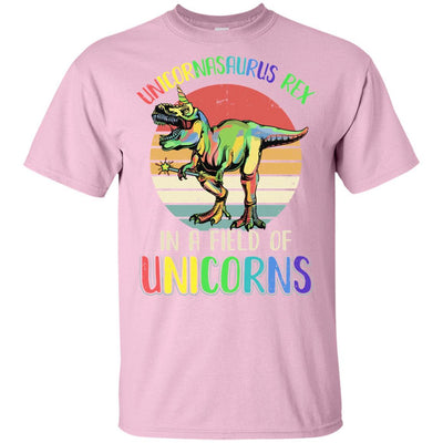 Be A Unicornasaurus Rex In A Field Of Unicorns Youth-Youth Shirt-Youth T-Shirt-Light Pink