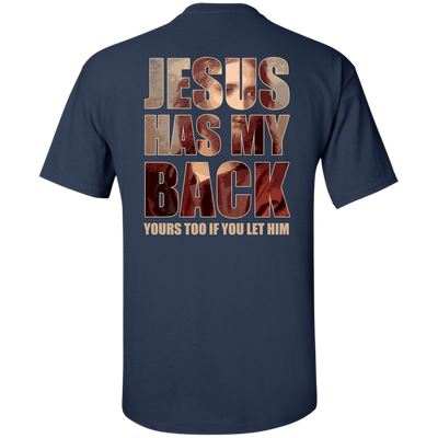 Jesus Has My Back-T-Shirt & Hoodie-Classic T-Shirt-Navy