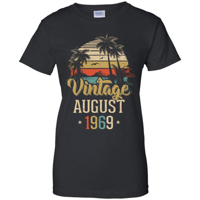 Retro Classic Vintage August 1969 52th Birthday Gift-T-Shirt & Hoodie-Women's T-Shirt-Black