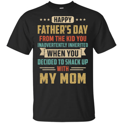 Vintage Funny Bonus Dad You Inadvertently Inherited-T-Shirt & Hoodie-Classic T-Shirt-Black