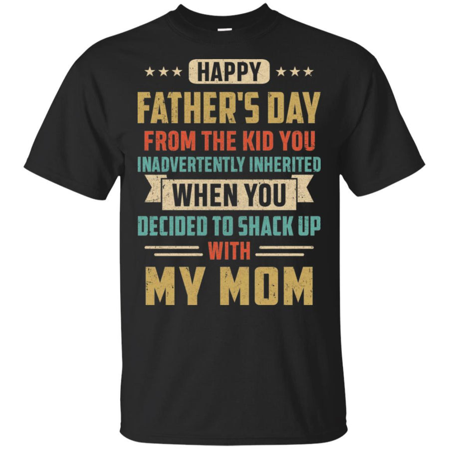 Vintage Funny Bonus Dad You Inadvertently Inherited-T-Shirt & Hoodie-Classic T-Shirt-Black