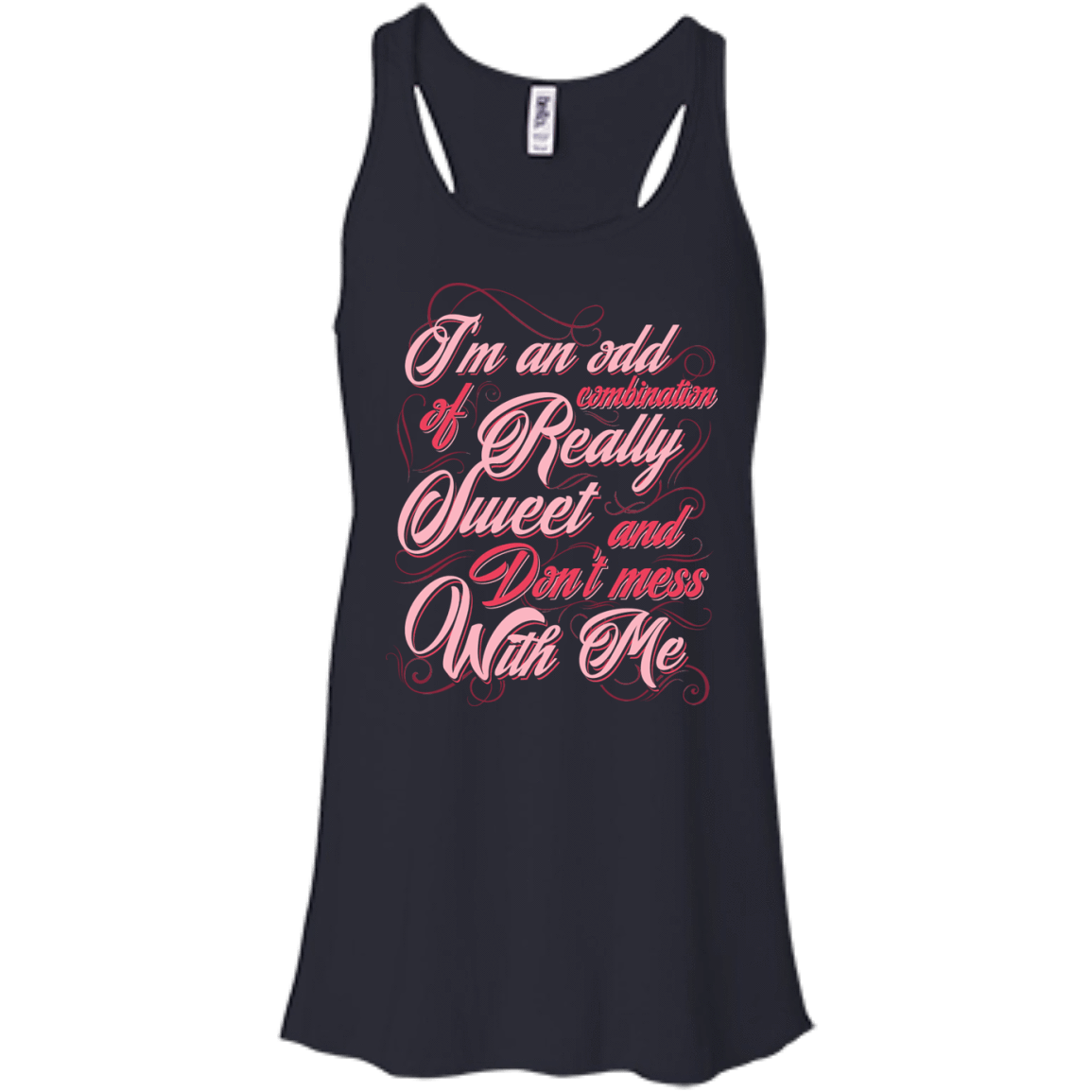 I'm An Odd Combination Really Sweet-T-Shirt & Hoodie-Women's Flowy Racerback Tank-Midnight