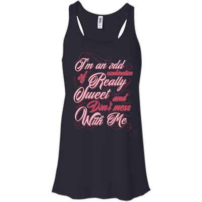 I'm An Odd Combination Really Sweet-T-Shirt & Hoodie-Women's Flowy Racerback Tank-Midnight