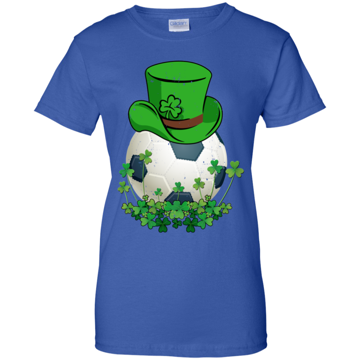 Shamrock Soccer Leprechaun St Patricks Day-T-Shirt & Hoodie-Women's T-Shirt-Royal