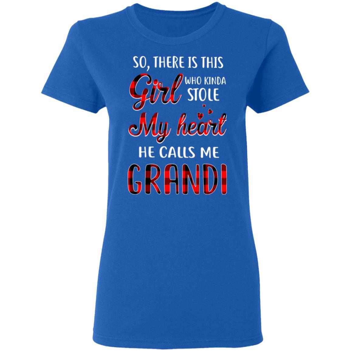 This Boy Who Kinda Stole My Heart He Calls Me Grandi-T-Shirt & Hoodie-Women's T-Shirt-Royal