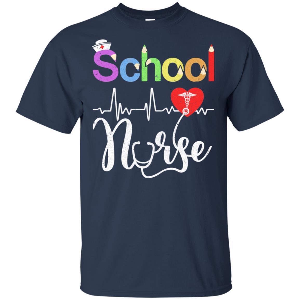 Funny Elementary And Middle School Nurse Gifts-T-Shirt & Hoodie-Classic T-Shirt-Navy