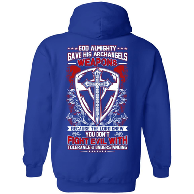 God Almighty Gave His Archangels Weapons-T-Shirt & Hoodie-Pullover Hoodie-Royal