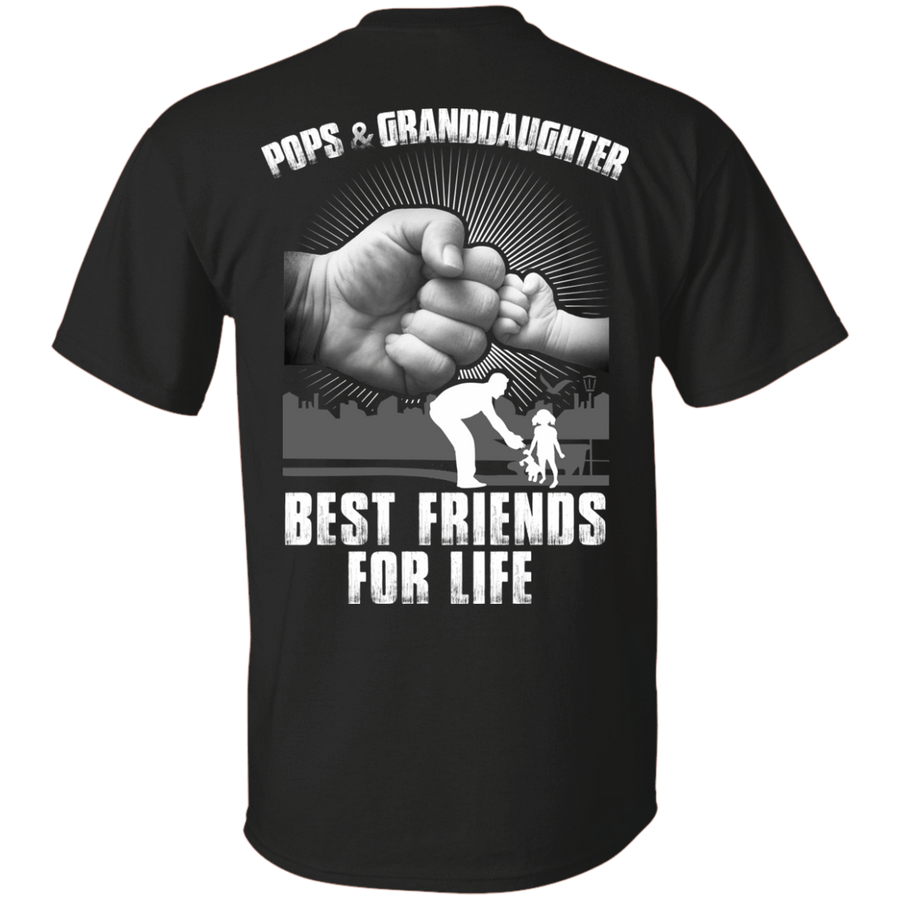 Pops And Granddaughter Best Friends For Life-T-Shirt & Hoodie-Classic T-Shirt-Black