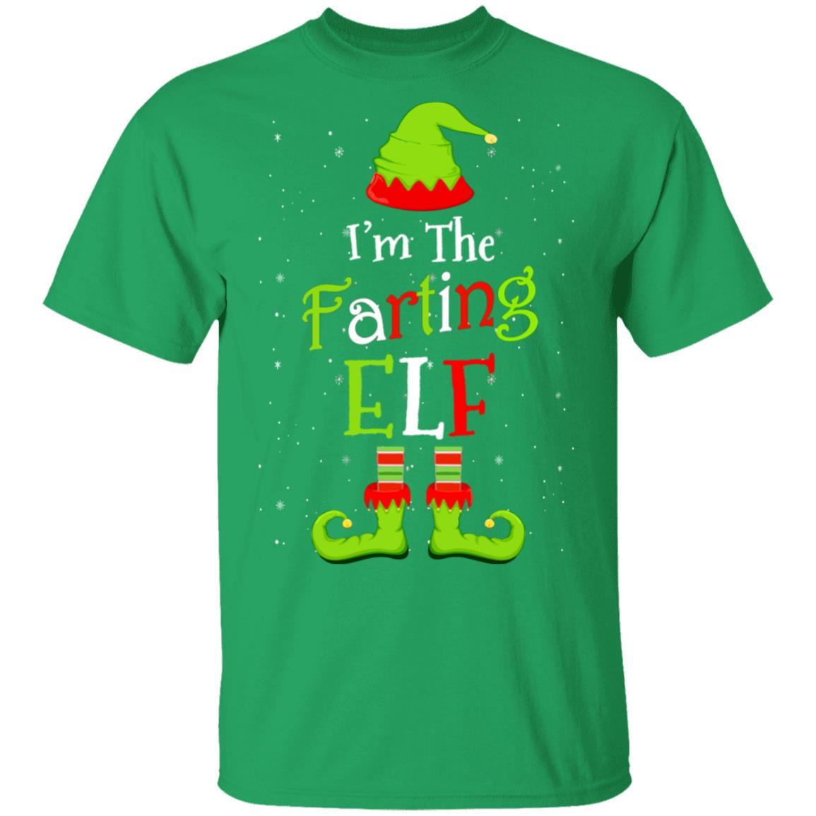I'm The Farting Elf Family Matching Funny Christmas Group Gift-T-Shirt & Sweatshirt-Classic T-Shirt-Irish Green