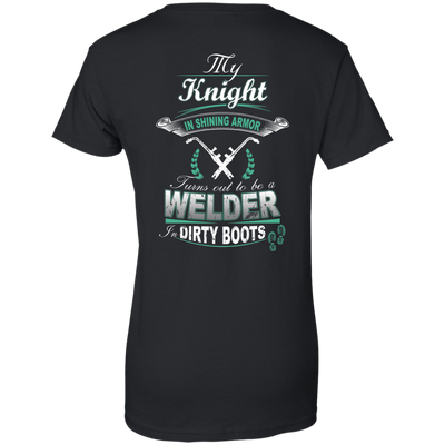Turns out to be a Welder In Dirty Boots-T-Shirt & Hoodie-Women's T-Shirt-Black