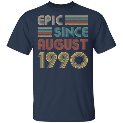Epic Since August 1990 Vintage 31th Birthday Gifts-T-Shirt & Hoodie-Classic T-Shirt-Navy