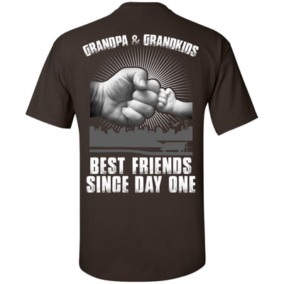 Grandpa And Grandkids Best Friends Single Day One-T-Shirt & Hoodie-Classic T-Shirt-Dark Chocolate