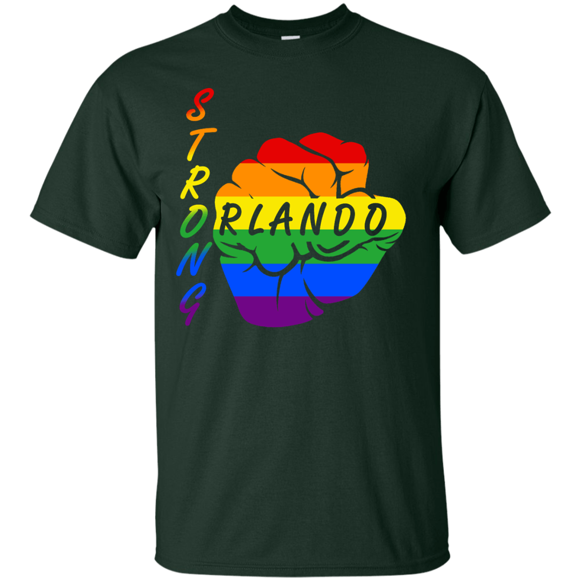 Strong Orlando LGBT-T-Shirt & Hoodie-Classic T-Shirt-Forest Green