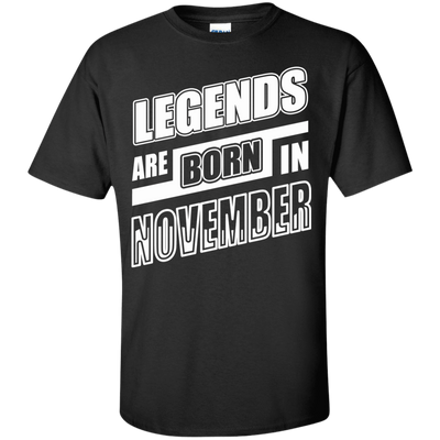 Legends are born in NOVEMBER-T-Shirt & Hoodie-Classic T-Shirt-Black