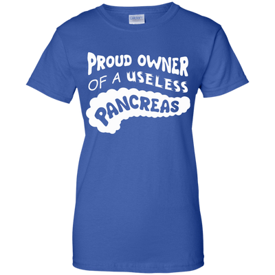 Proud Owner Of A Useless Pancreas Diabetes-T-Shirt & Hoodie-Women's T-Shirt-Royal
