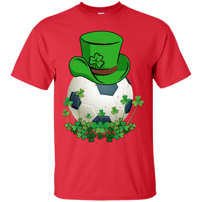 Shamrock Soccer Leprechaun St Patricks Day-T-Shirt & Hoodie-Classic T-Shirt-Red