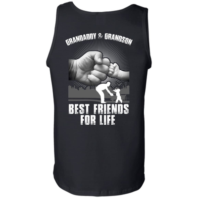 Grandaddy And Grandson Best Friends For Life-T-Shirt & Hoodie-Unisex Tank-Black