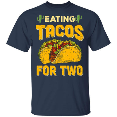 Eating Tacos for Two Funny Tacos-T-Shirt & Tank Top-Classic T-Shirt-Navy