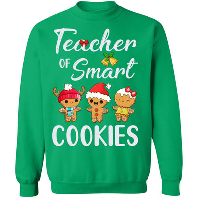 Teacher Of Smart Cookies-T-Shirt & Sweatshirt-Crewneck Sweatshirt-Irish Green