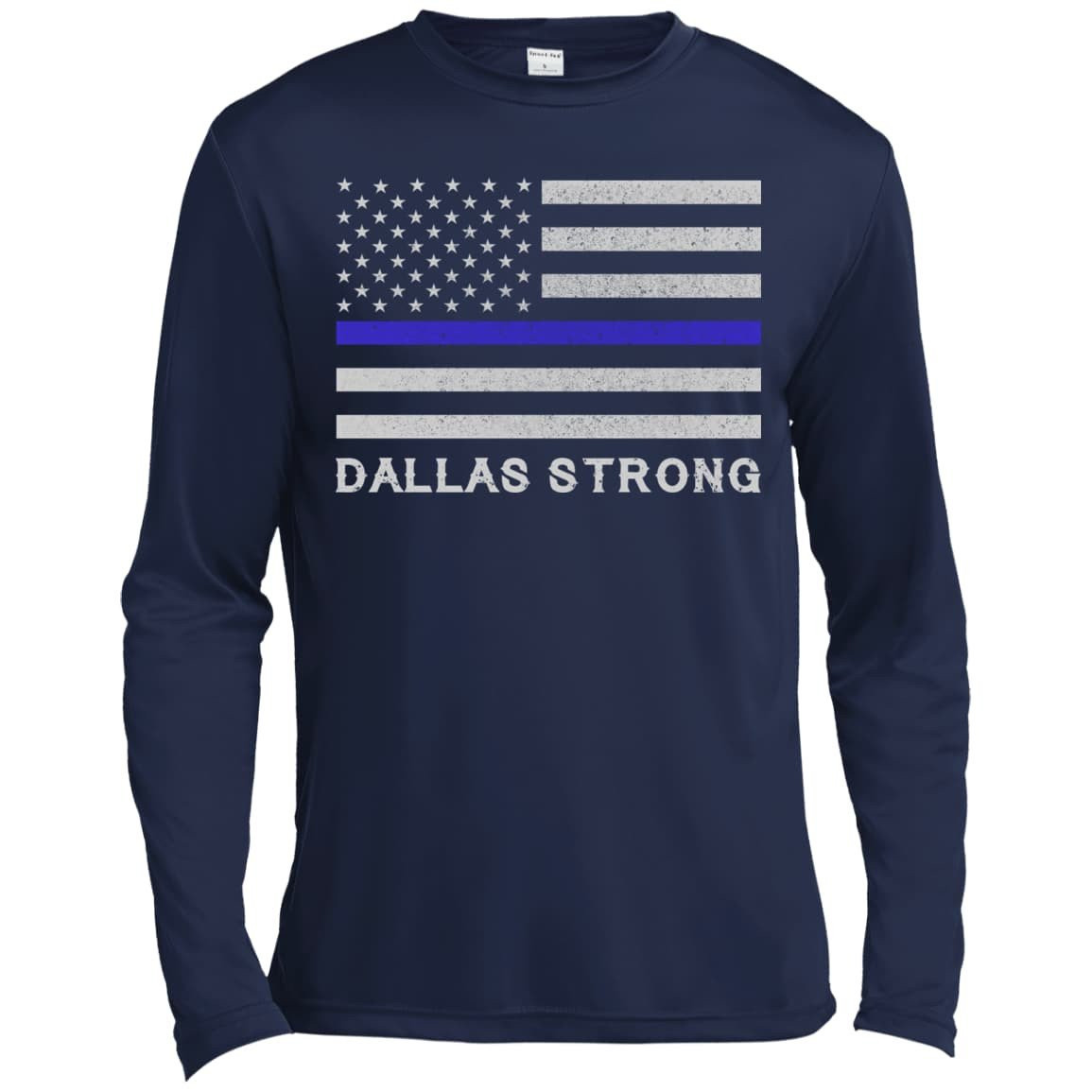 Dallas Strong-T-Shirt & Hoodie-Long Sleeve T-Shirt-Navy