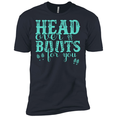 Head Over Boots For You-T-Shirt & Hoodie-Premium T-Shirt-Indigo