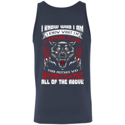 I Know who I Am I Know What I'm Capable-T-Shirt & Hoodie-Unisex Tank-Navy