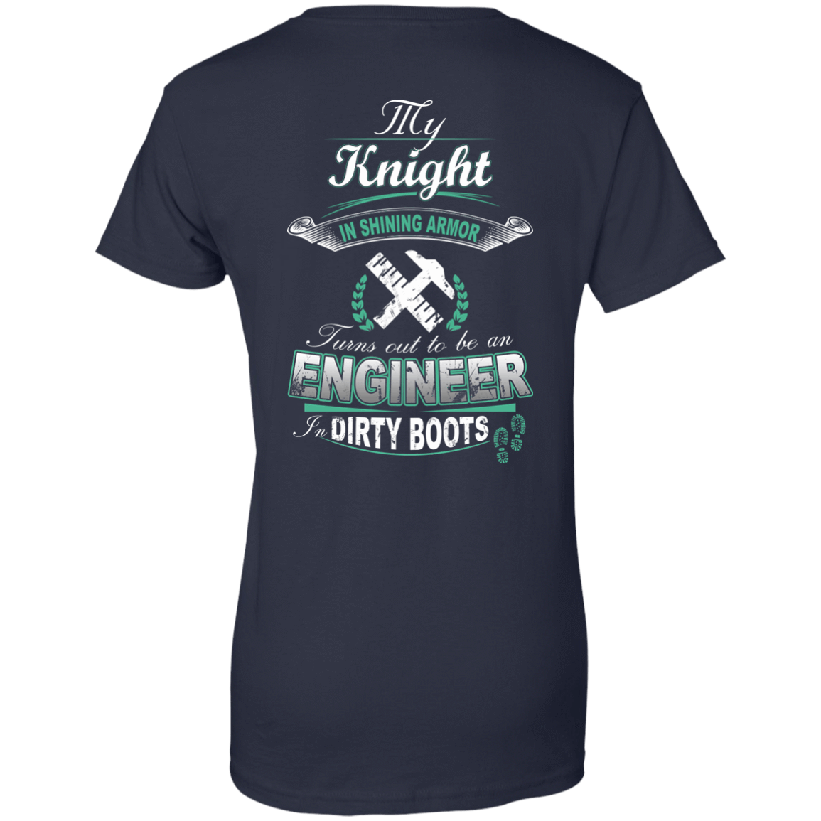 Turns out to be a Engineer In Dirty Boots-T-Shirt & Hoodie-Women's T-Shirt-Navy