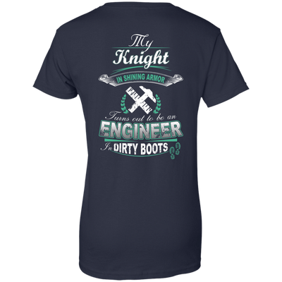 Turns out to be a Engineer In Dirty Boots-T-Shirt & Hoodie-Women's T-Shirt-Navy