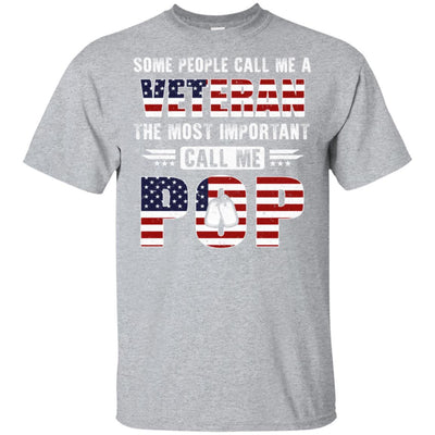 Some People Call Me A Veteran Pop Fathers Day Gifts-T-Shirt & Hoodie-Classic T-Shirt-Sport Grey